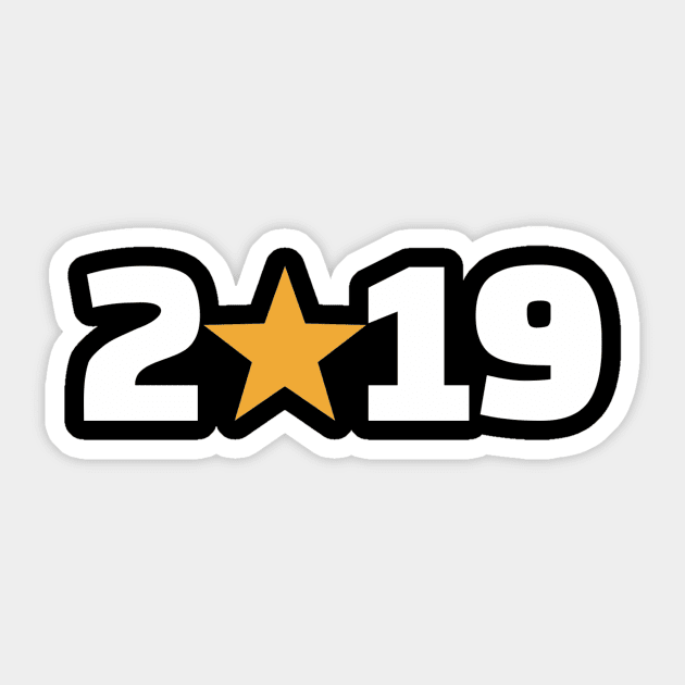 2019 star Sticker by Designzz